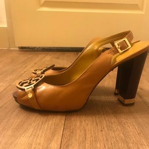 ***Tory Burch***Yellow Heel Shoes